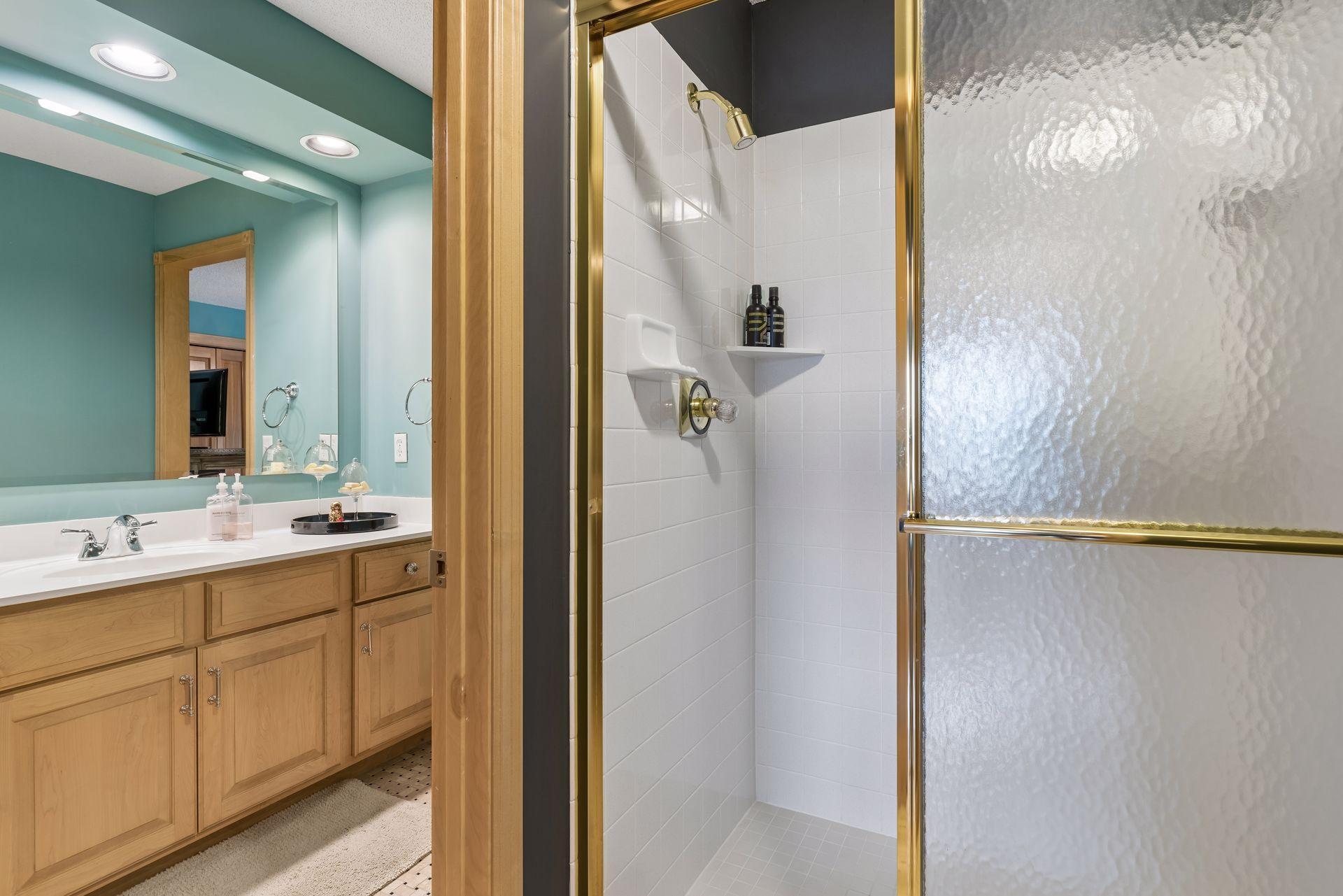 Shower separated for each bedroom