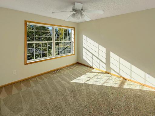 West facing second bedroom with 3/4 bathroom right out the door