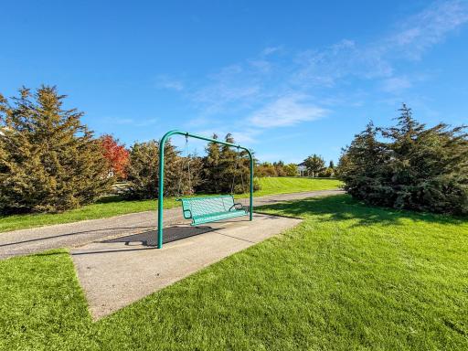 Plethora of benches around the walking trails
