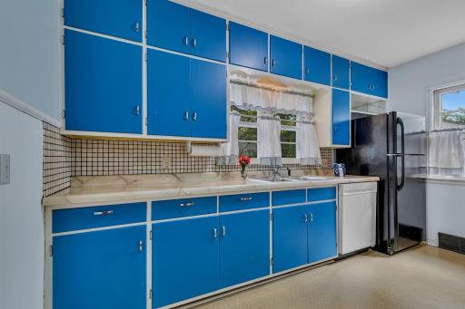 Plenty of cabinet space/ Pantry around the corner