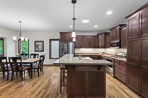 So much beauty and space. Natural wood that compliments each other.