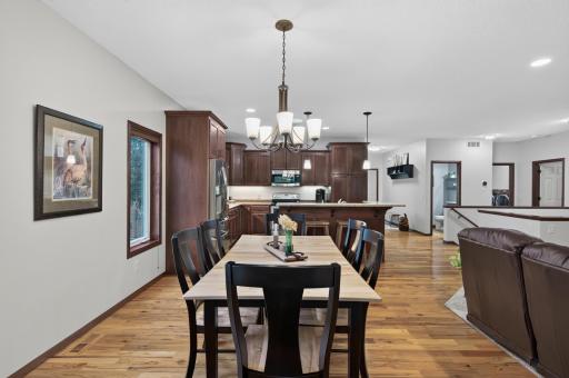 Dining area that can expand for holiday gatherings