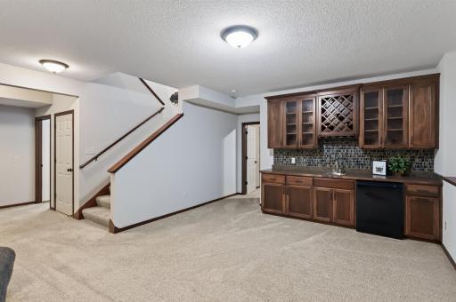 Beautiful wet bar for year round entertaining
