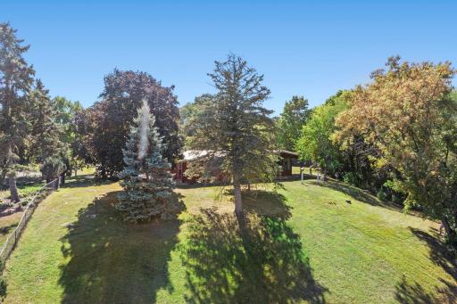 The expansive yard is a standout feature