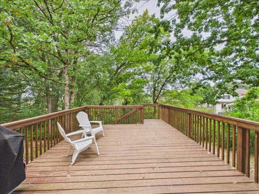 Treehouse feel to the back deck