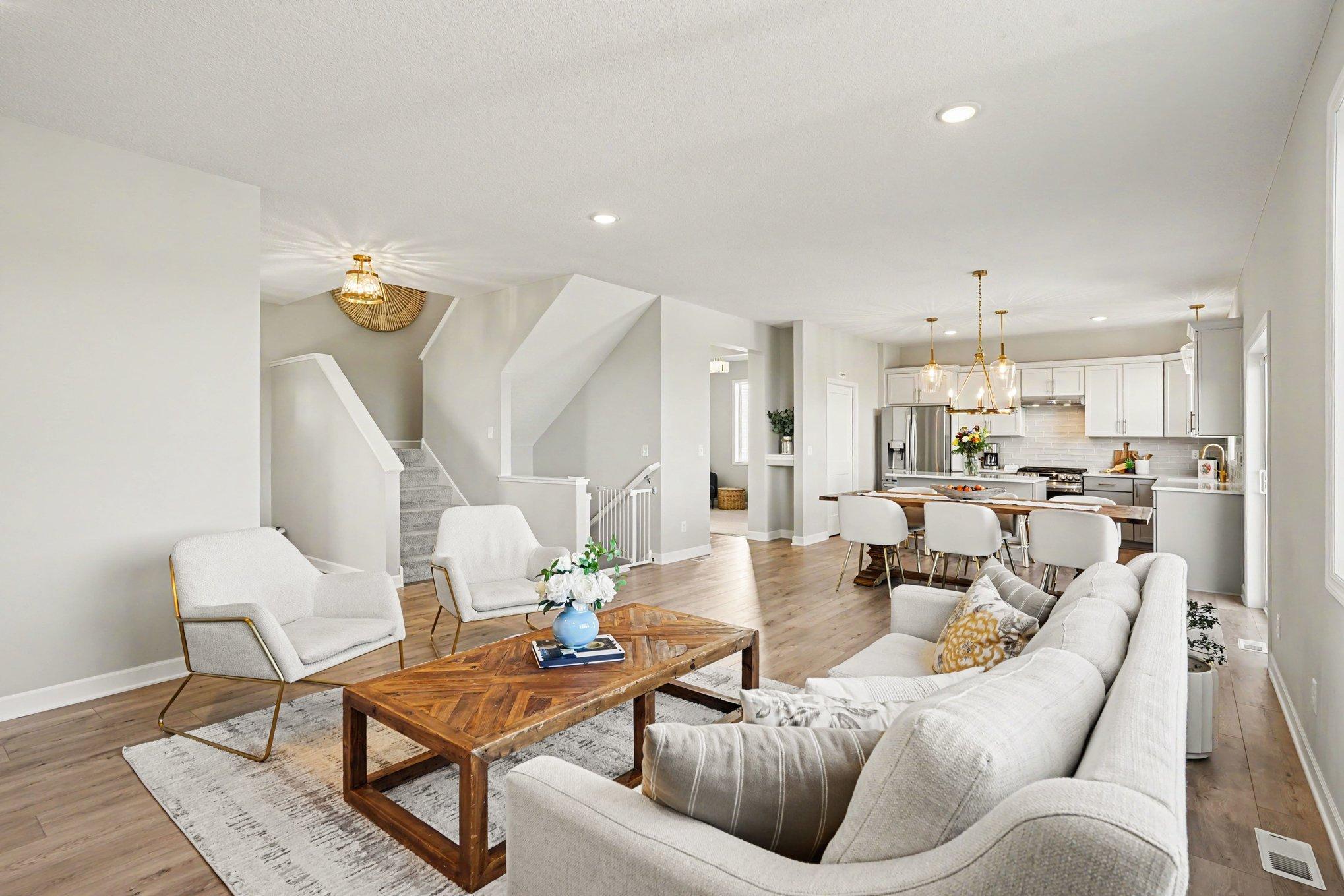 Former model with beautiful upgraded finishes very gently lived in.