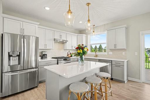 Quartz countertops & soft close cabinets are a dream