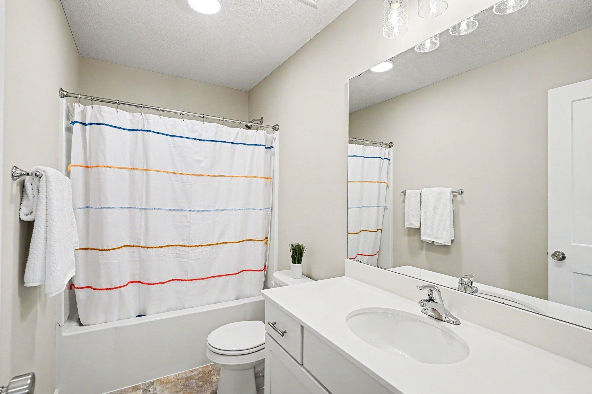 Second bathroom on upper level