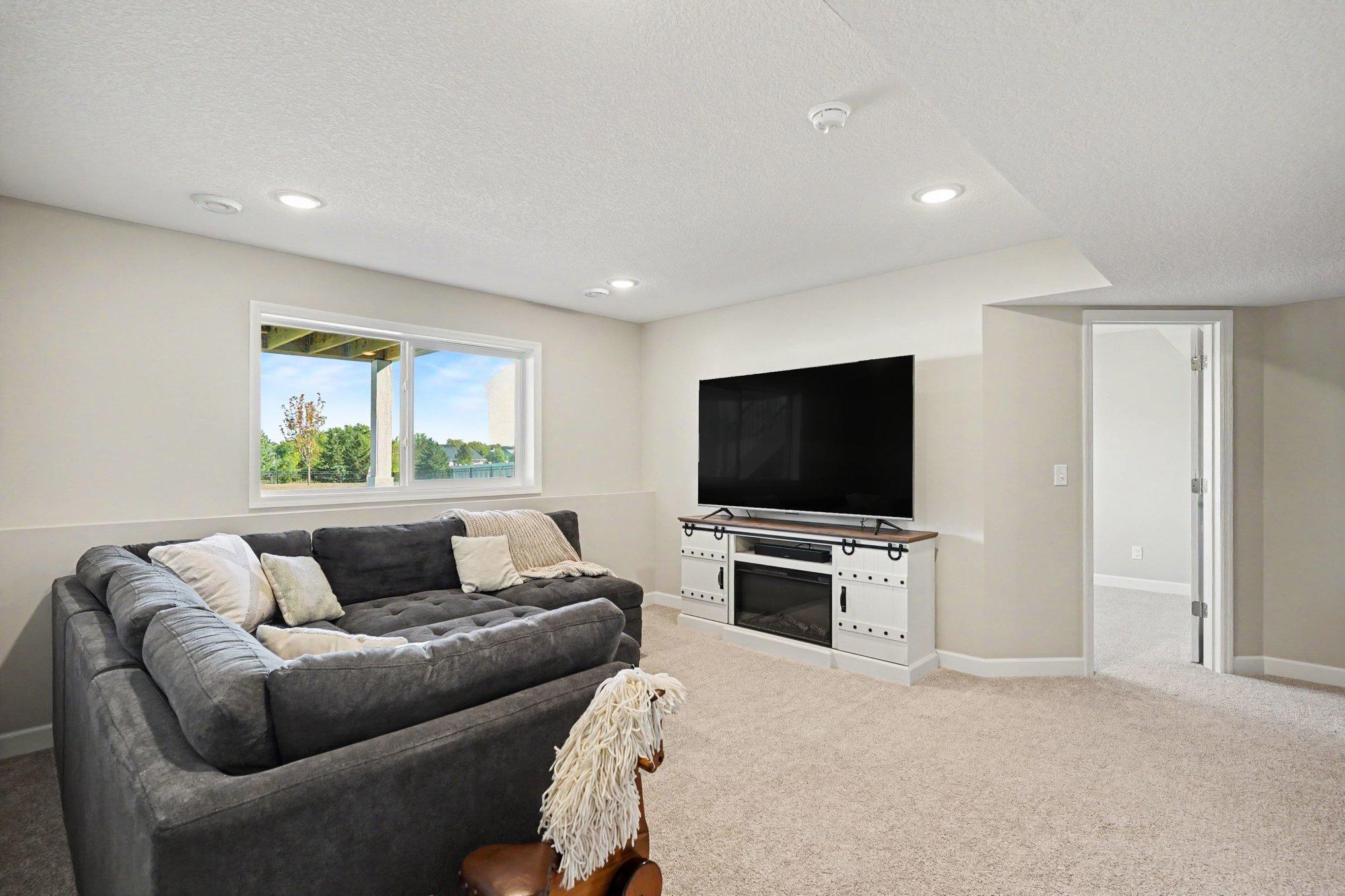 Bright lower level with so many options