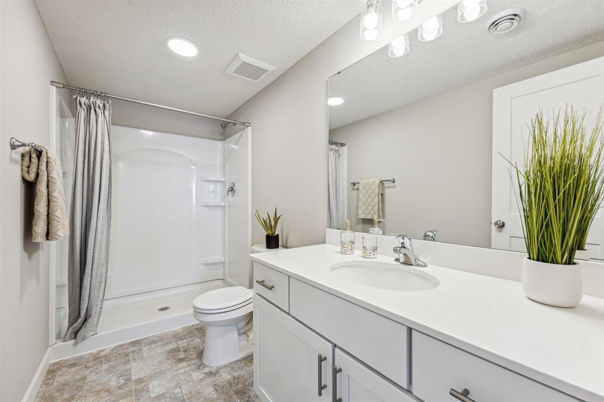 3/4 lower level bathroom