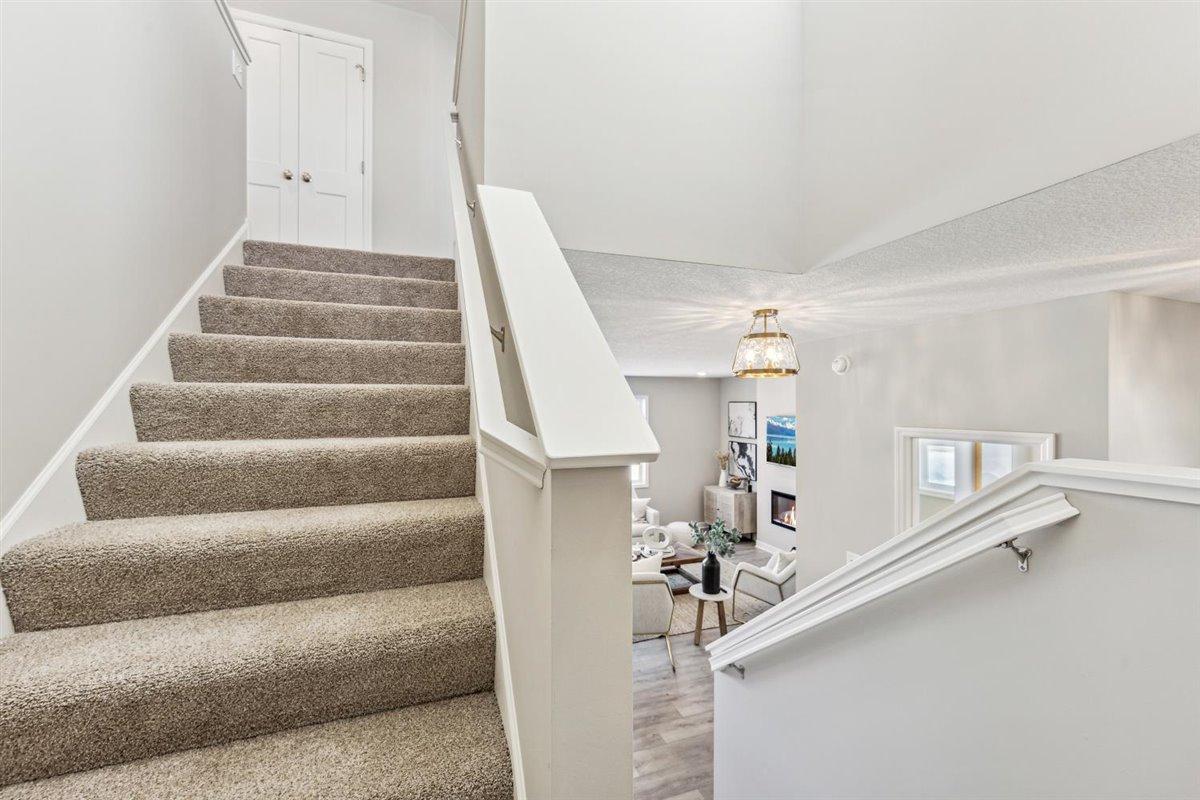 Heading to your upper level.