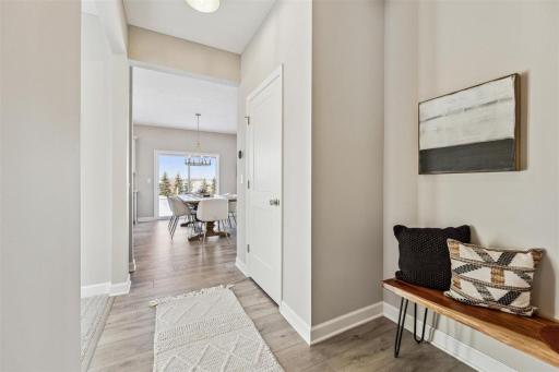 Welcoming entrance from your 3 car garage
