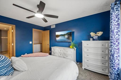 Spacious Primary boasts pass through full bath with walk in CUSTOM CLOSET!