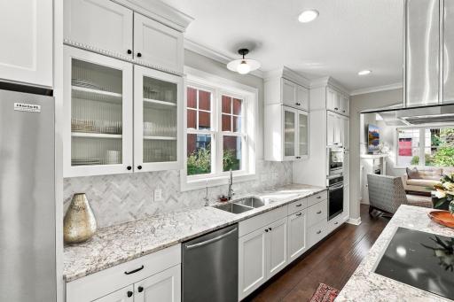 Spacious open kitchen