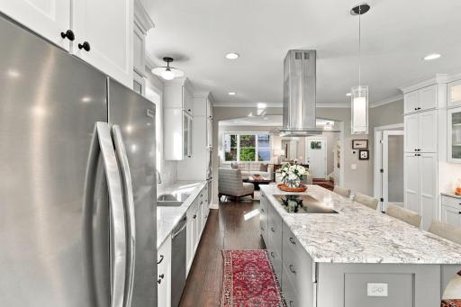 Kitchen has exhaust vent
