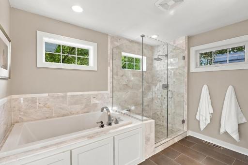 Primary bedroom bath & shower