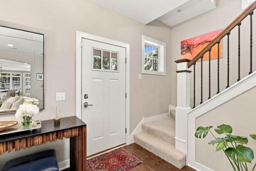 Front entry & stairway