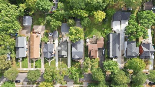 Drone view rooftop