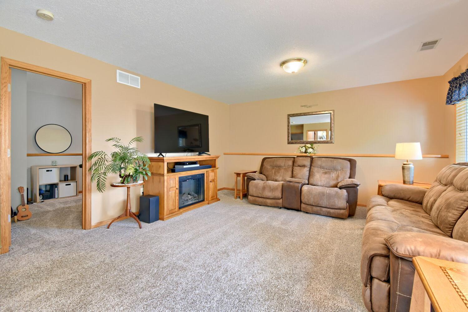 Lower level family room