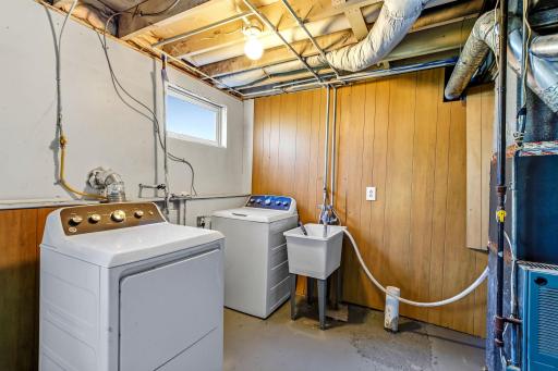 New washer and dryer and plumbing throughout