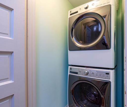 Convenient second floor laundry.