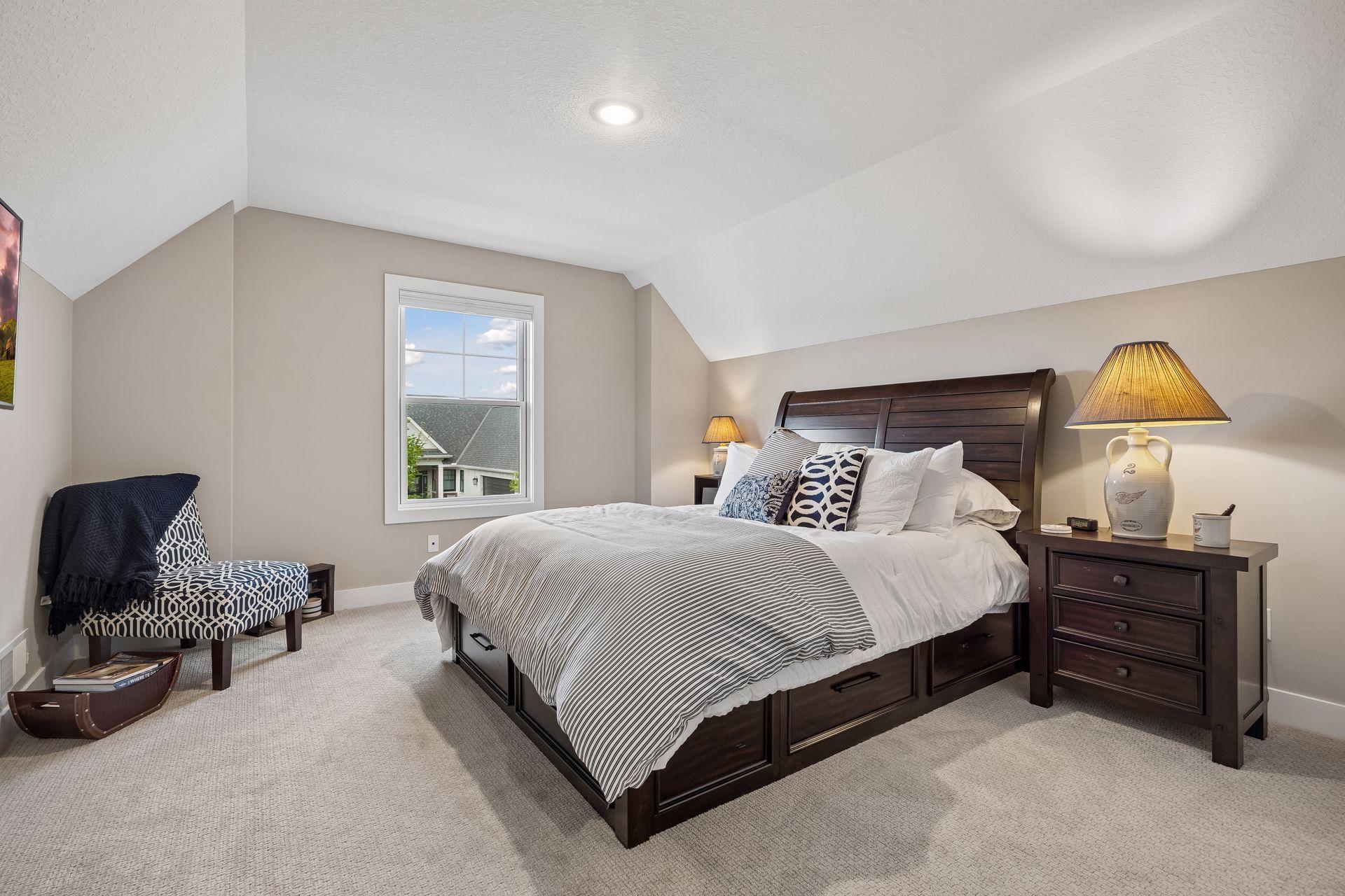 Head upstairs to the bonus area above the garage, where you'll find a spacious fourth bedroom offering incredible flexibility.