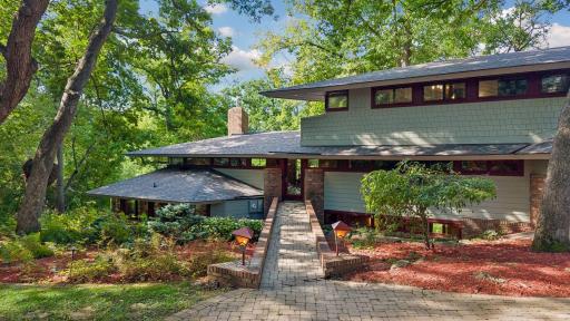 Distinctive architectural lines, expansive windows and mature landscaping create a private retreat.