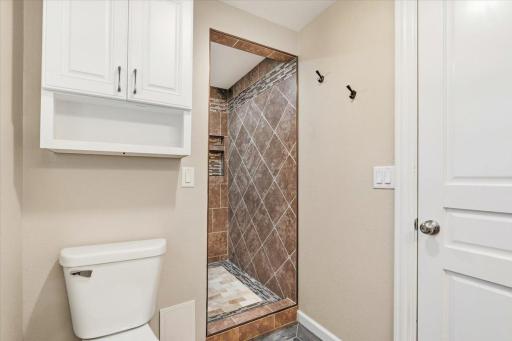 Large tiled walk-in shower!