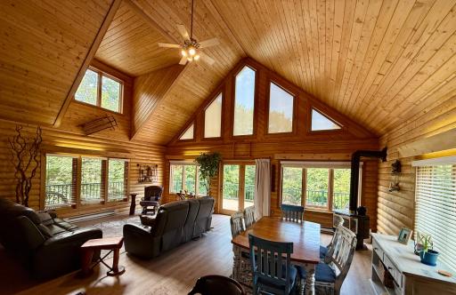 Photo 3 - Warm log-home character, natural light and an open layout surrounded by wooded views.jpeg