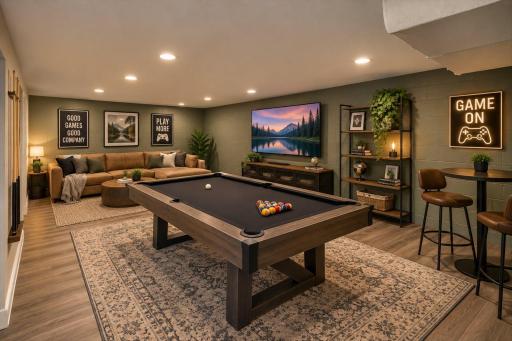 Virtual Staged Game Room