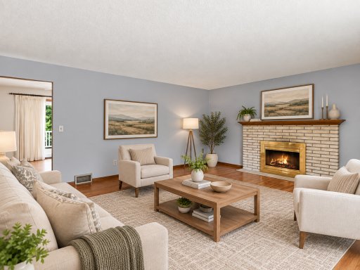 Virtually Staged: Furniture and decor added digitally. All architectural features, windows, and structural elements are original and unaltered.
