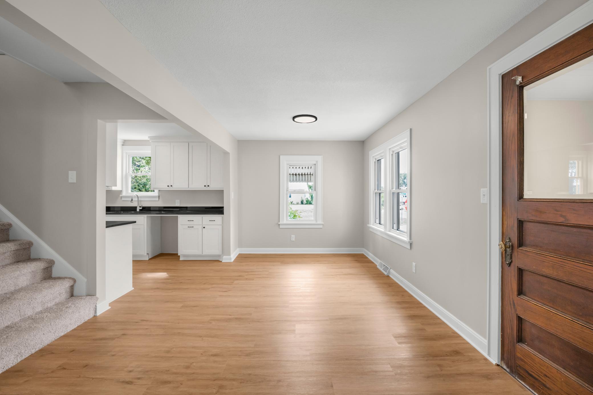 Dining space right off the kitchen and leads to the living room