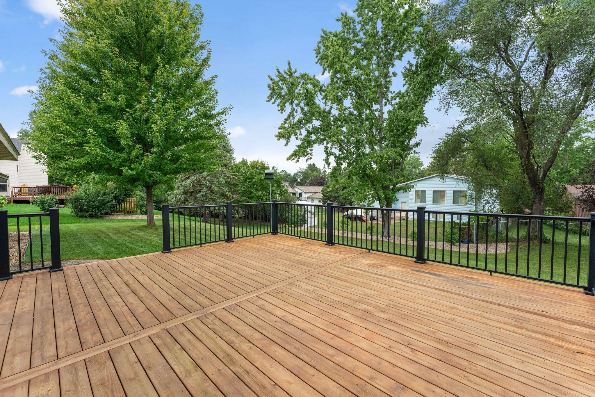 Don't waste any time and GET THE GRILL!! You will want to soak up every second of our beautiful MN seasons on this deck....sure, even when the 'white stuff' comes, you'll love it out here!!
