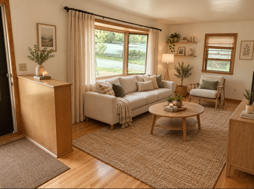 AI Staged Livingroom