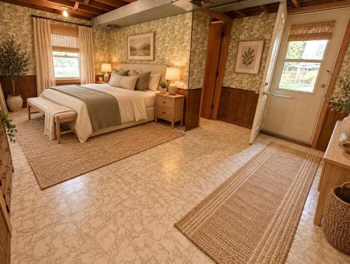 AI generated view showing walkout bedroom