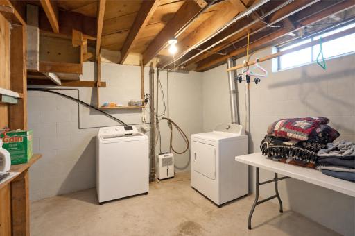 Lower level laundry room - washer and dryer do not stay with the home.