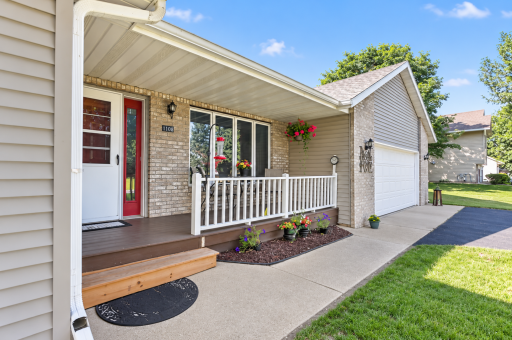Welcoming front porch