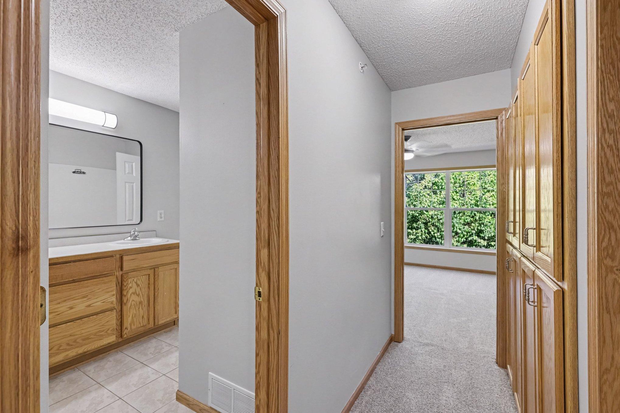 2nd floor bathroom into hallway