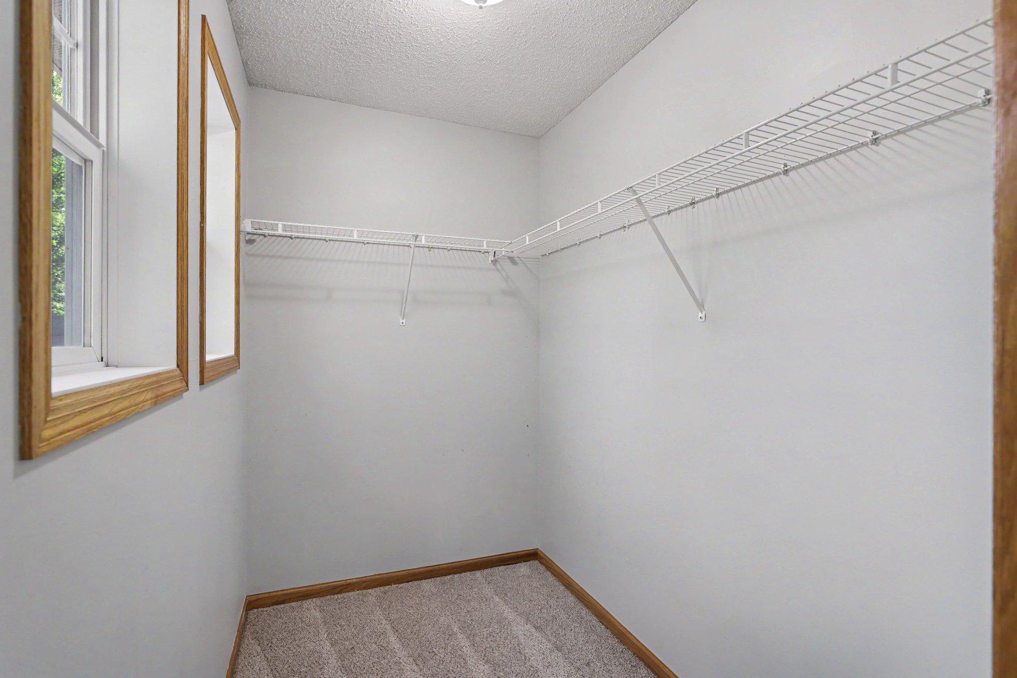 2nd floor primary walk in closet