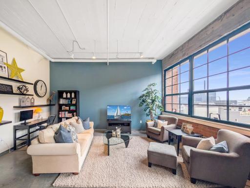 Plenty of room to lounge and enjoy the city-scape.