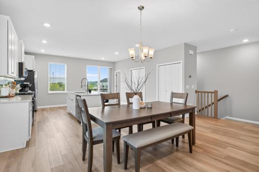 Dining is Perfectly Located to Accommodate Small Dinners in or Hosting Holidays for Family and Friends