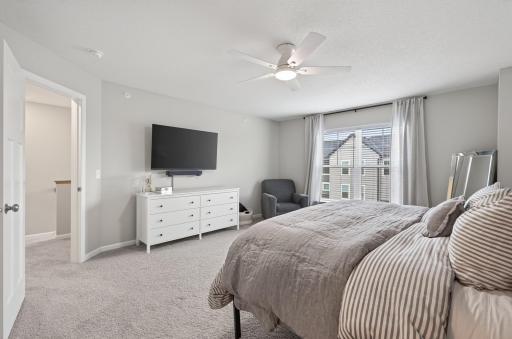 Natural Lighting, Ceiling Fan and Lots of Space to Make this Your Own