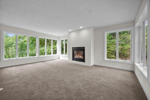 Lots of natural light and cozy gas burning fireplace