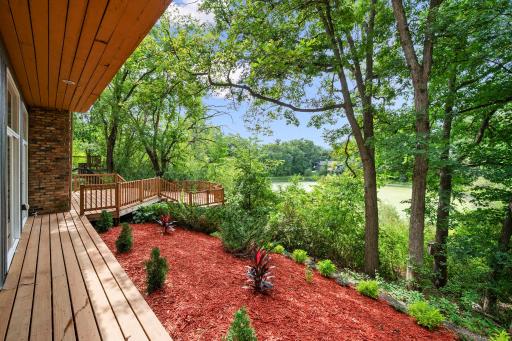 Refreshed landscaping in back