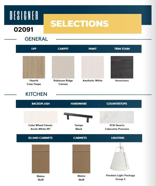 Finish selections going into home