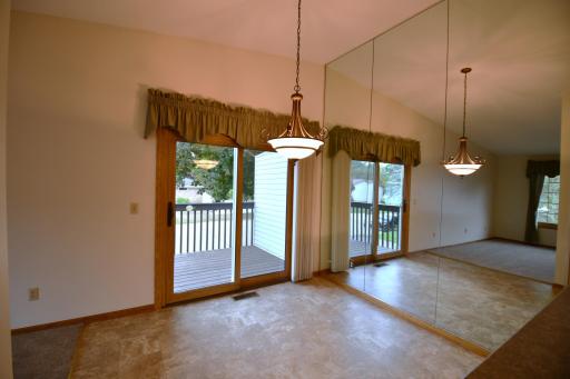 Sliding Glass door off of Dining Room