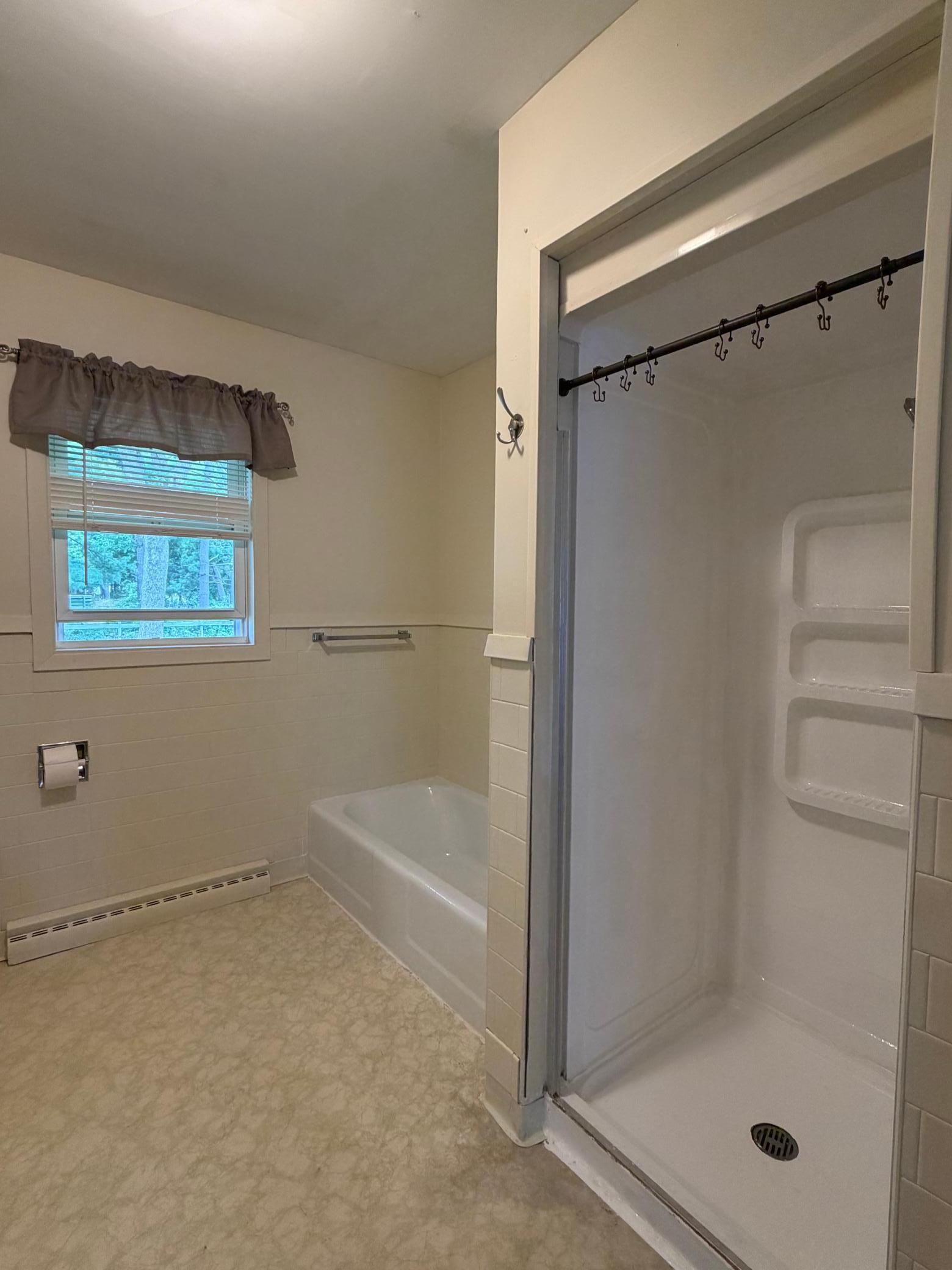 Seperate shower and Tub