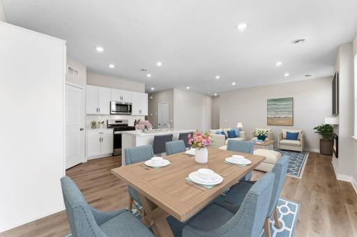 Harmony Main Floor. Photos are of similar staged home. Colors and options may vary. Ask Sales Agent for details.