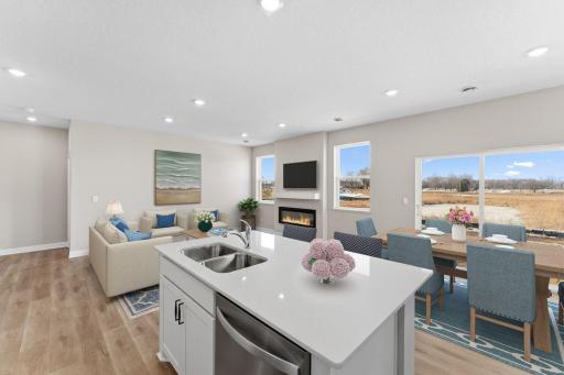Harmony Main Floor. Photos are of similar staged home. Colors and options may vary. Ask Sales Agent for details.