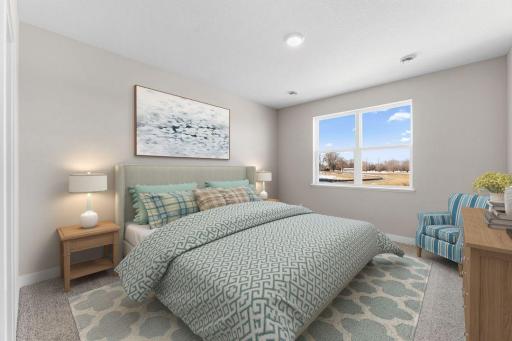 Harmony Bedroom 3. Photos are of similar staged home. Colors and options may vary. Ask Sales Agent for details.